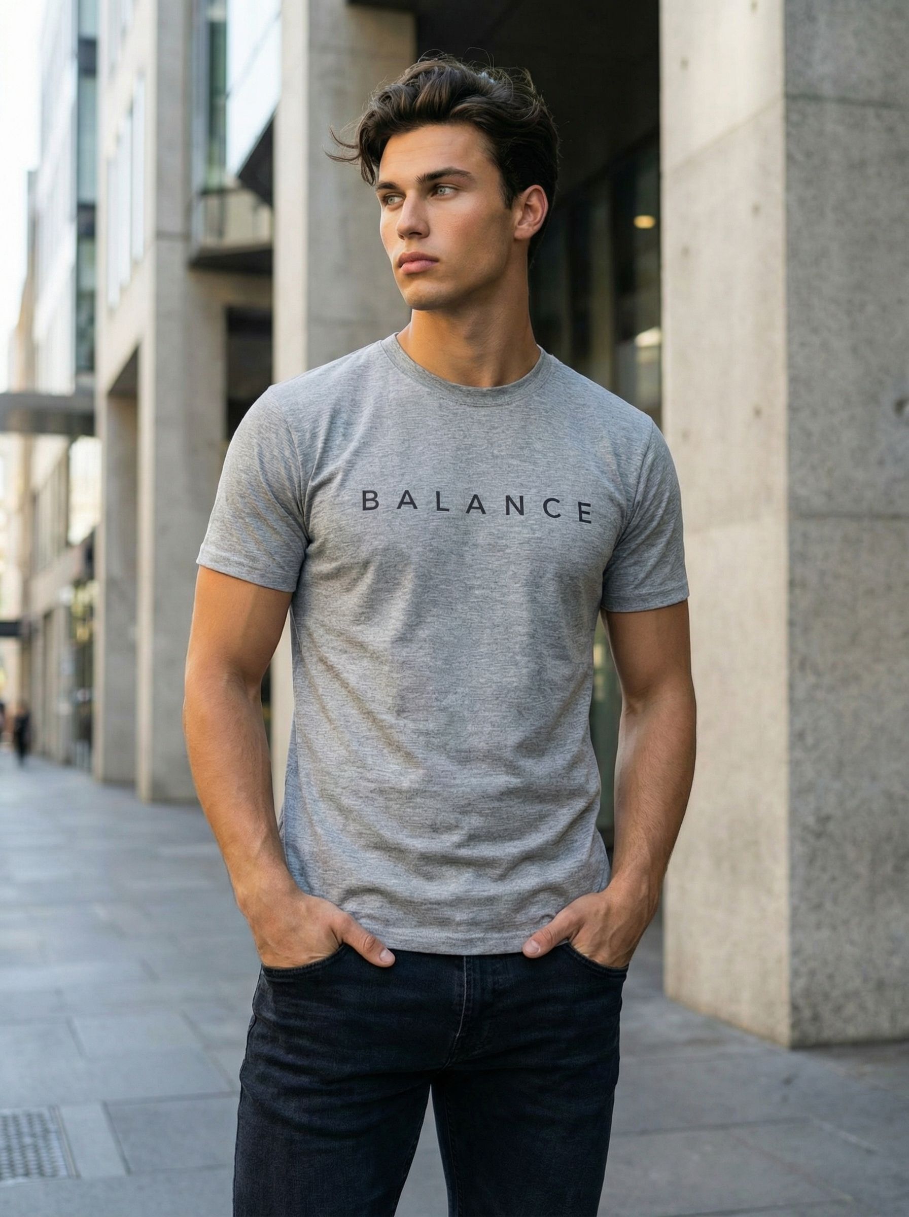 Футболка мужская базовая LIME, print BALANCE