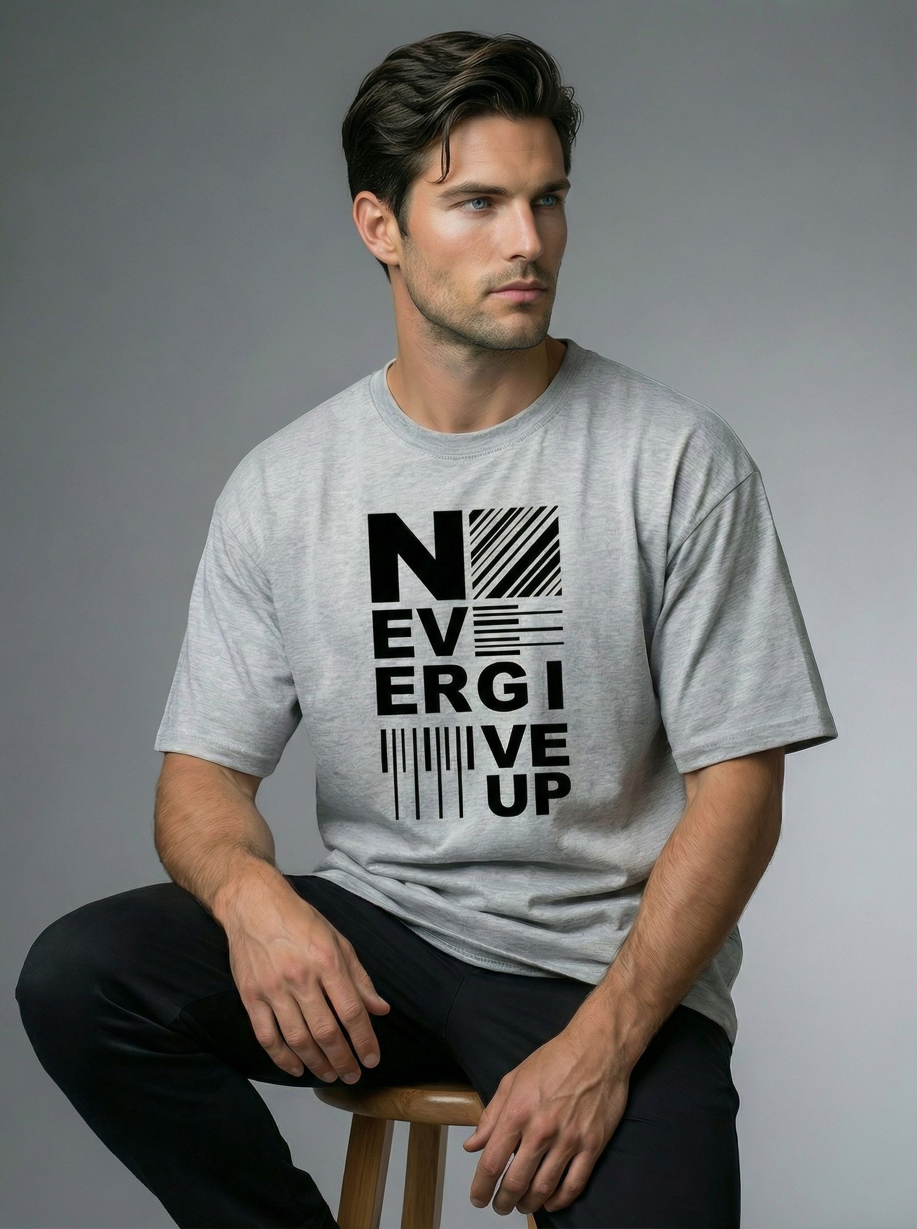 Футболка мужская оверсайз MOOD, print NG_UP