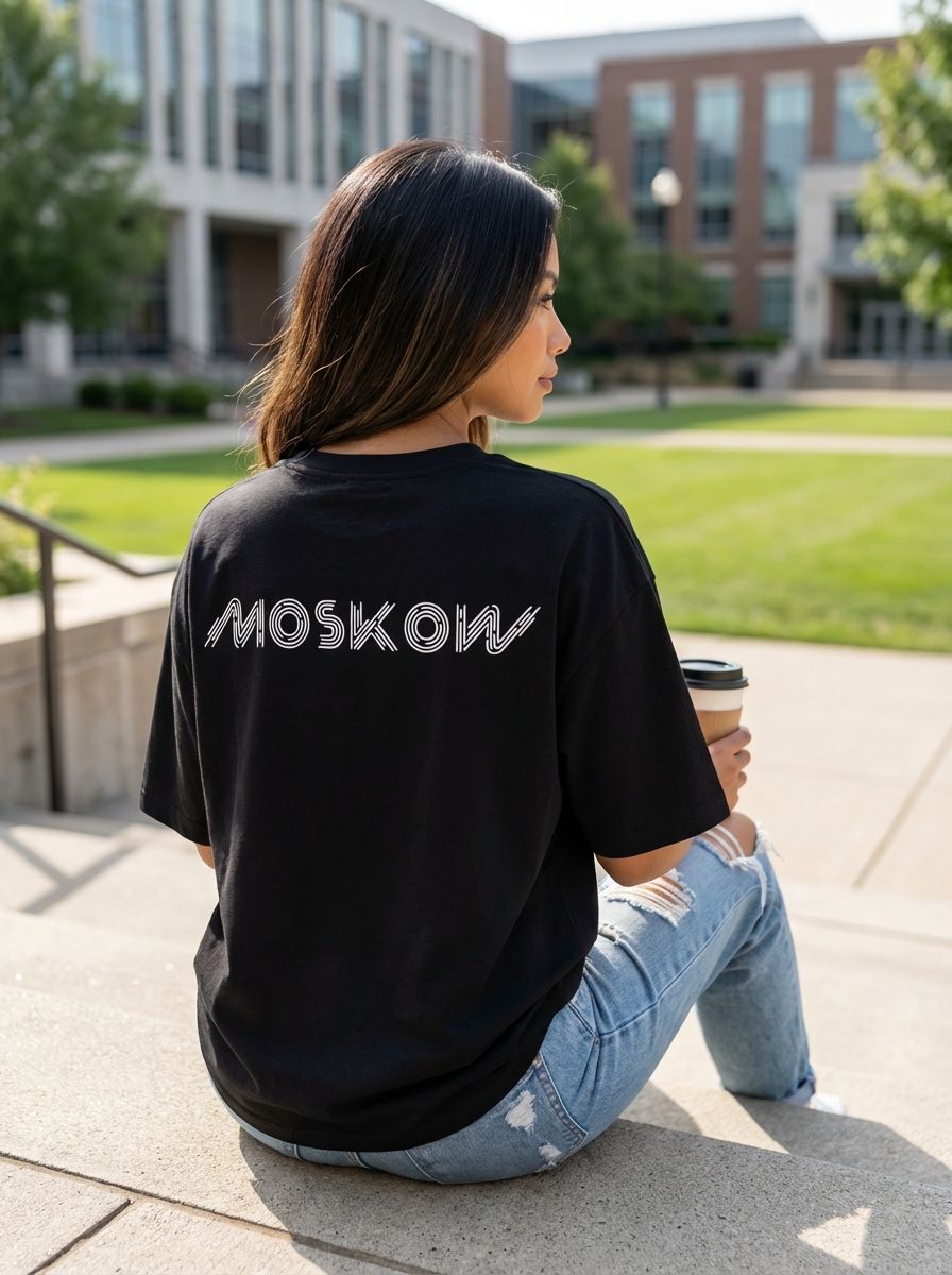 Футболка женская оверсайз MOOD, print Moskow