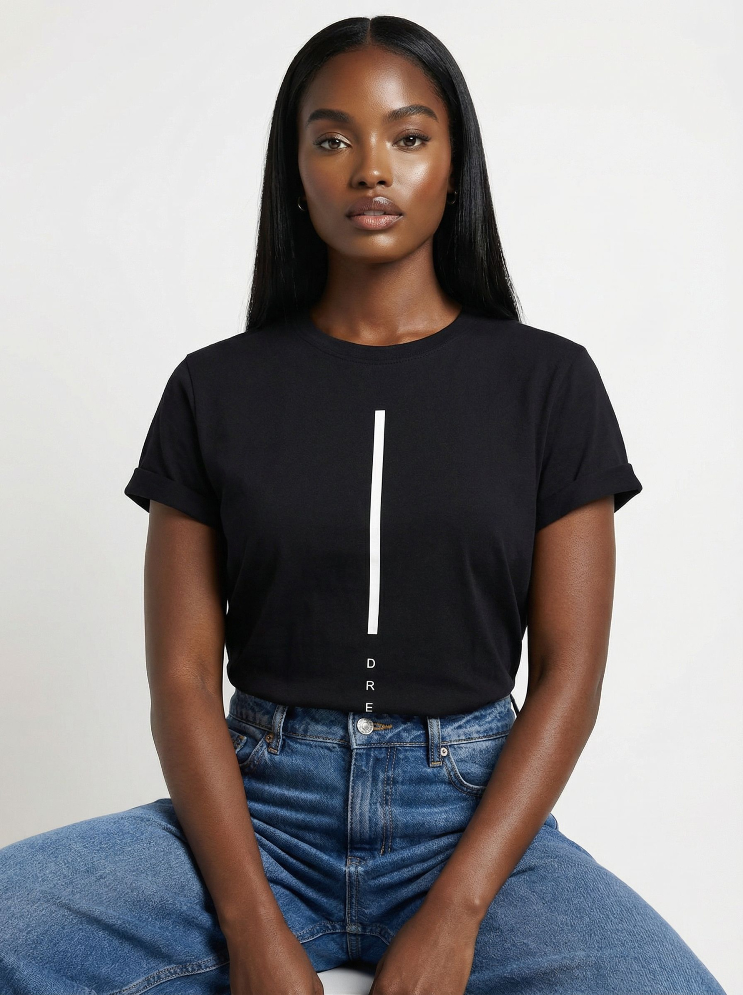 Футболка женская базовая LIME, print DREAM