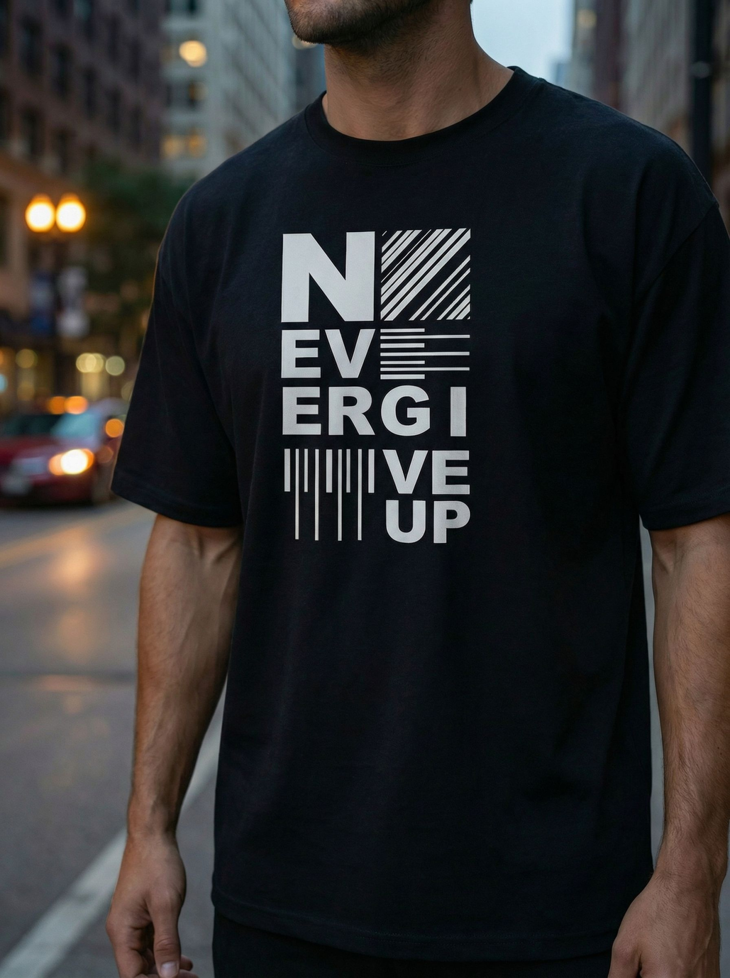 Футболка мужская базовая LIME, print NG_UP, р. 48-M